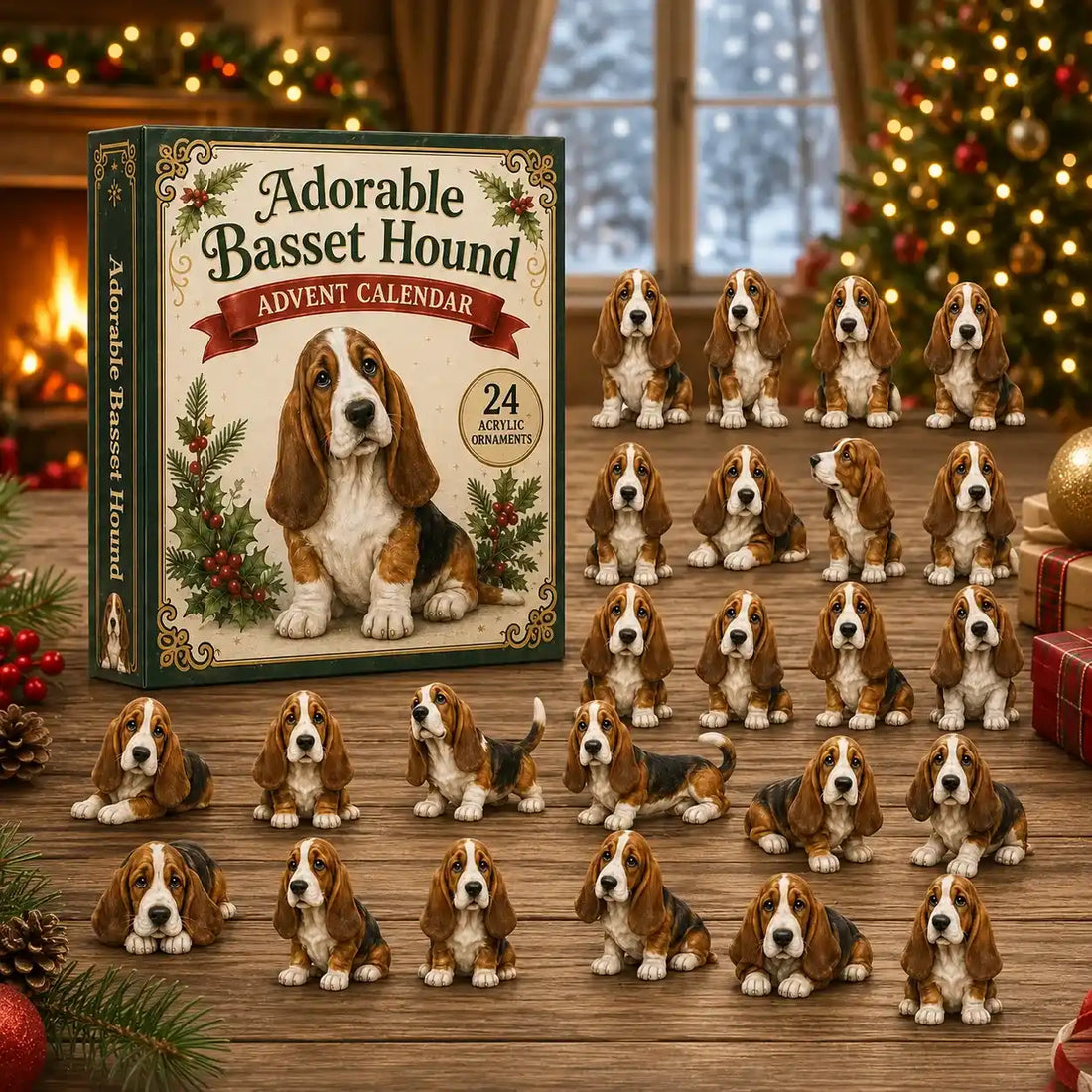 Basset Hound adventi naptár 2026 – 24 kutyás meglepetés