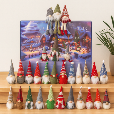 GnomeTime™ adventi naptár – 24 nap édesség és meglepetés