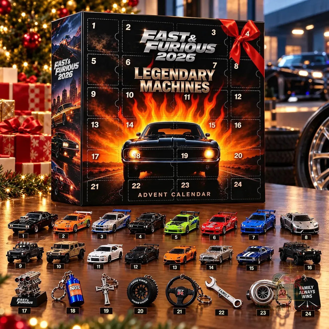 Fast & Furious adventi naptár 2026 – 24 gyűjthető meglepetés