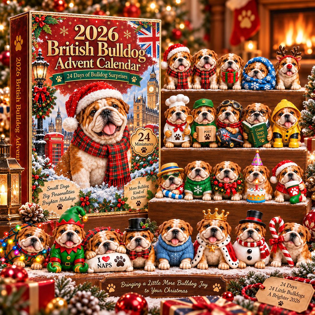 Bulldog Csínytevő adventi naptár – 2026-os kiadás