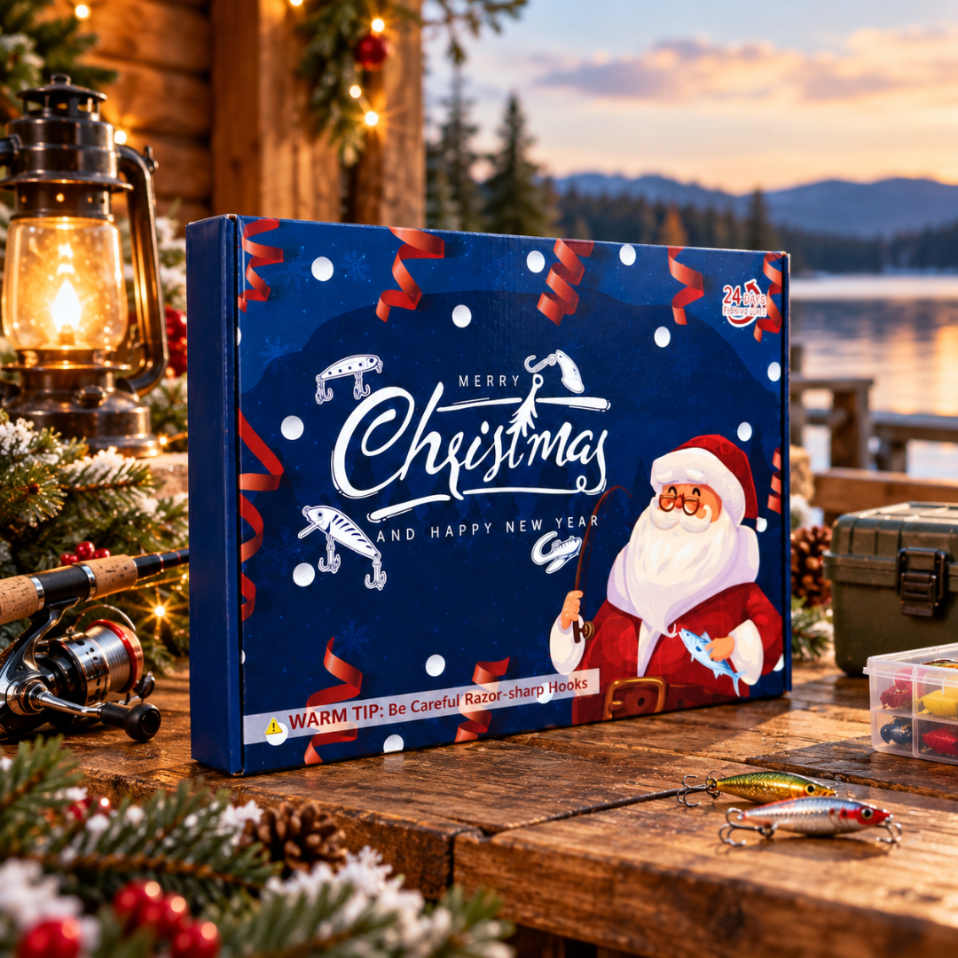 JuleFiske™ adventi naptár – 24 napnyi horgászfelszerelés