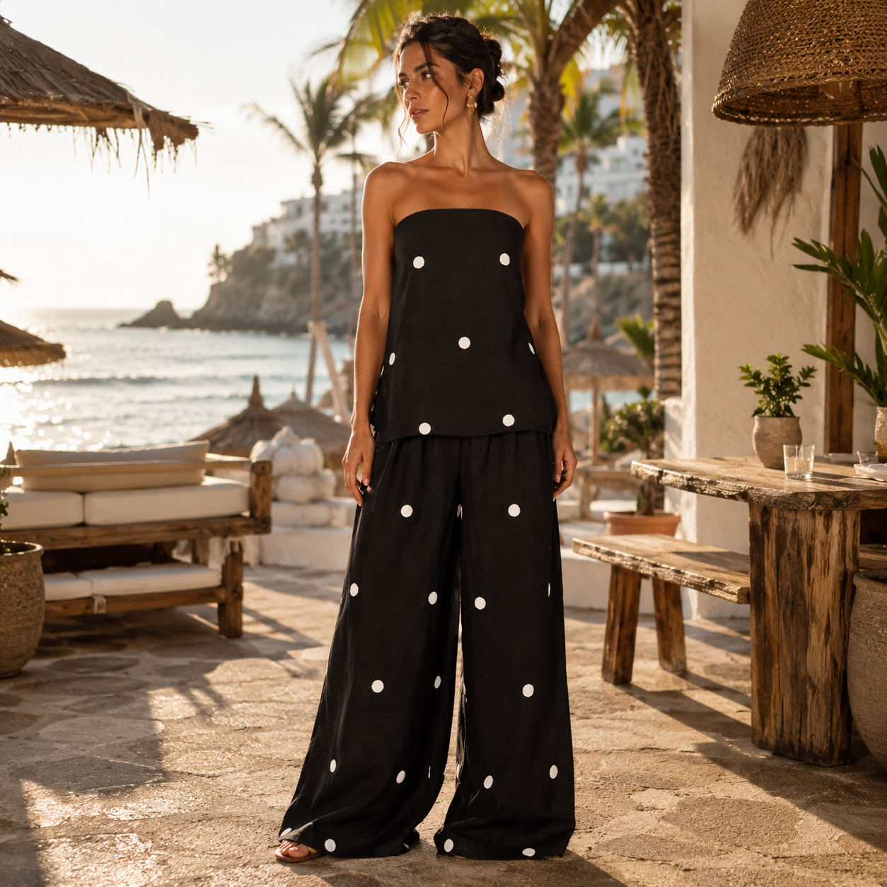 Gabriella Budapest | Mediterrán pöttyös szett