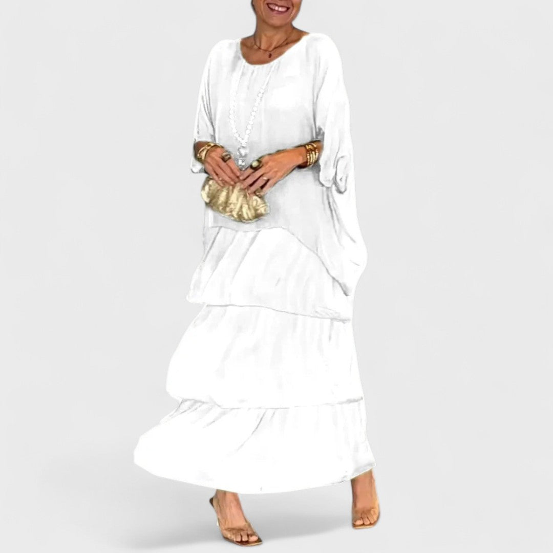 Gabriella Budapest | Elegáns boho chiffon ruha