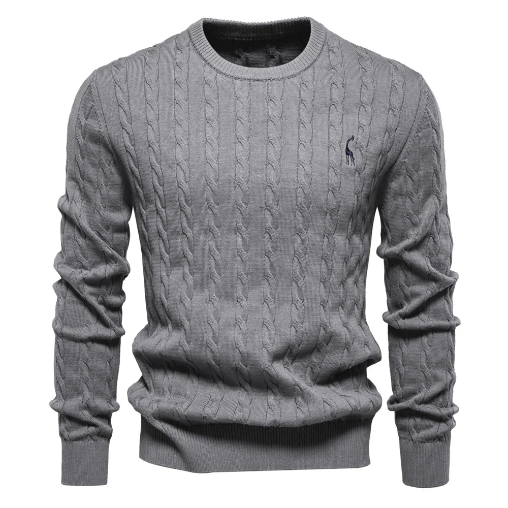Falkner™ | Kötött modern férfi pulóver