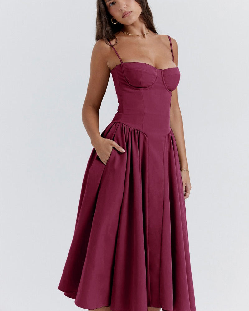 Gabriella Budapest | Ujjatlan midi hosszúságú bustier ruha