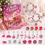 Karácsonyi karkötőkészítő adventi naptár – 24 rekesz