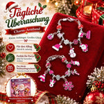 Karácsonyi karkötőkészítő adventi naptár – 24 rekesz