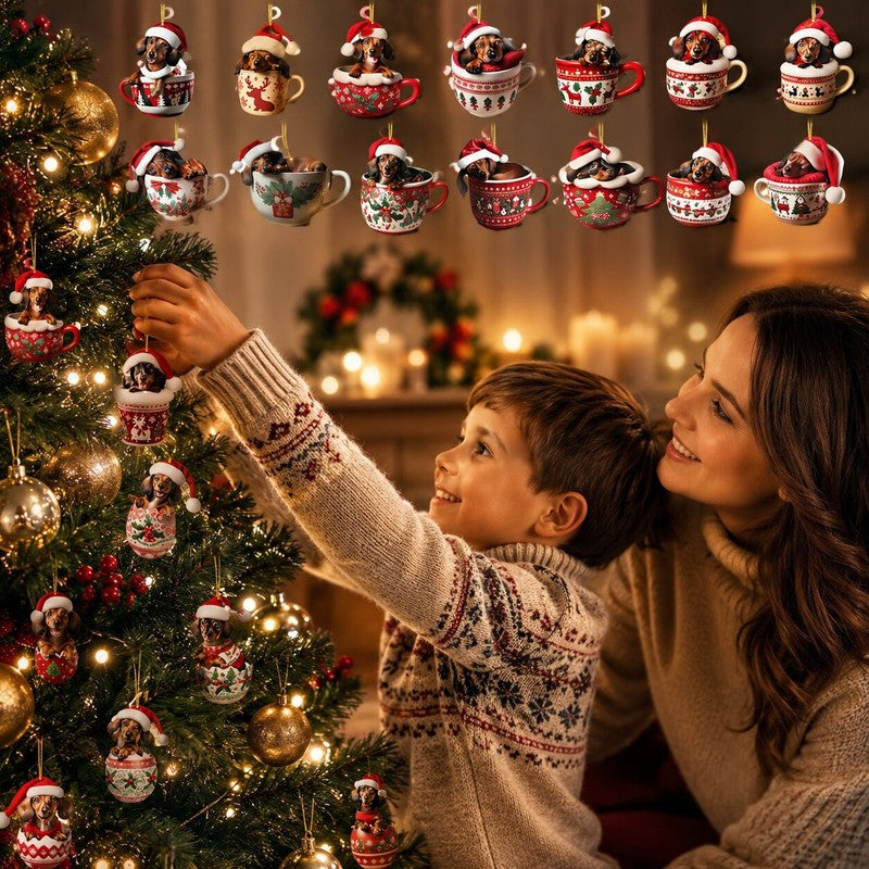 Tacskós adventi naptár 2026 – 24 karácsonyfadísz