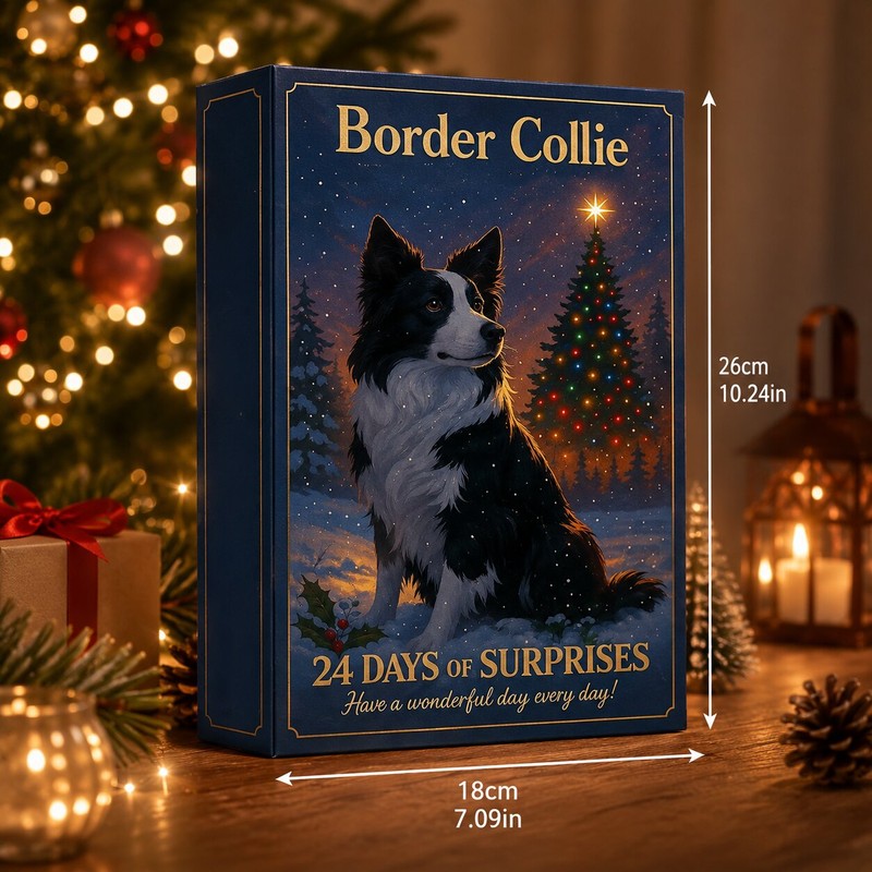 Border Collie adventi naptár 2026 – 24 figura