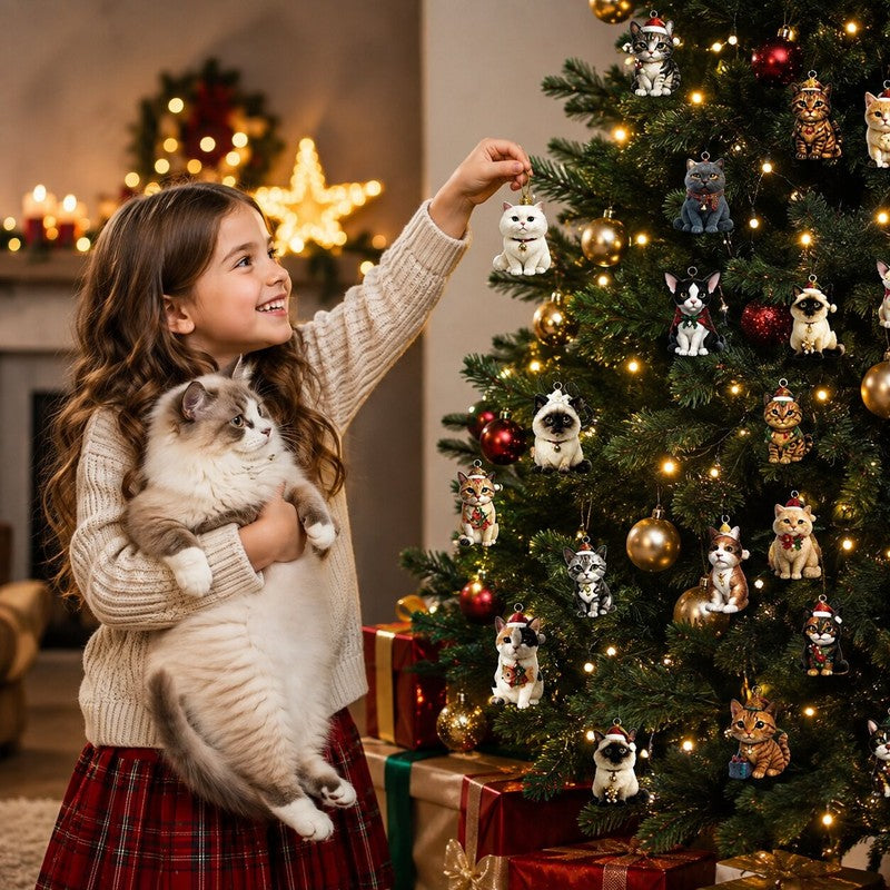 Macskás adventi naptár 2026 – 24 dísz