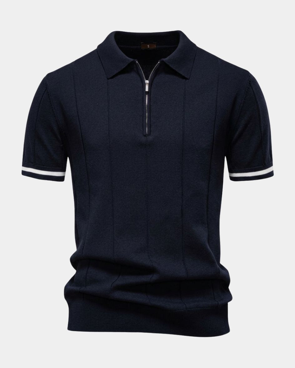 Clark | Csíkos Zip Polo Ing
