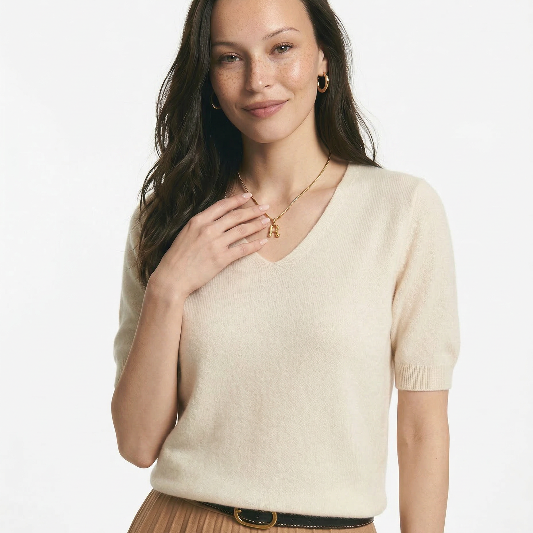 Gabriella Budapest | Elysian V-nyakú Kötött Top