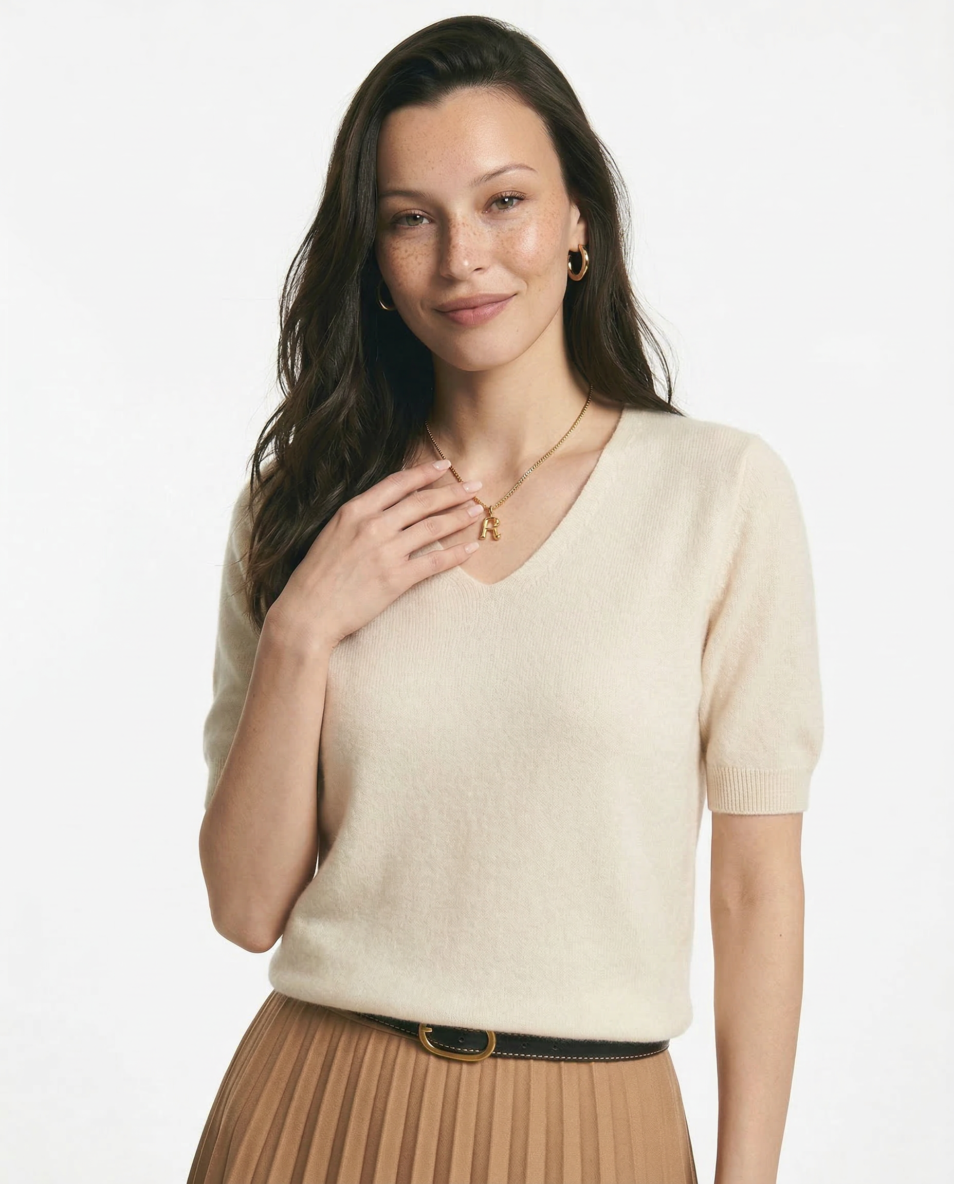 Gabriella Budapest | Elysian V-nyakú Kötött Top