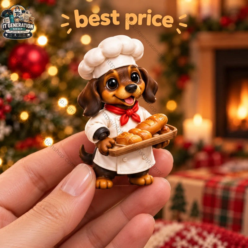 Beöltözött tacskók adventi naptár – 24 figura
