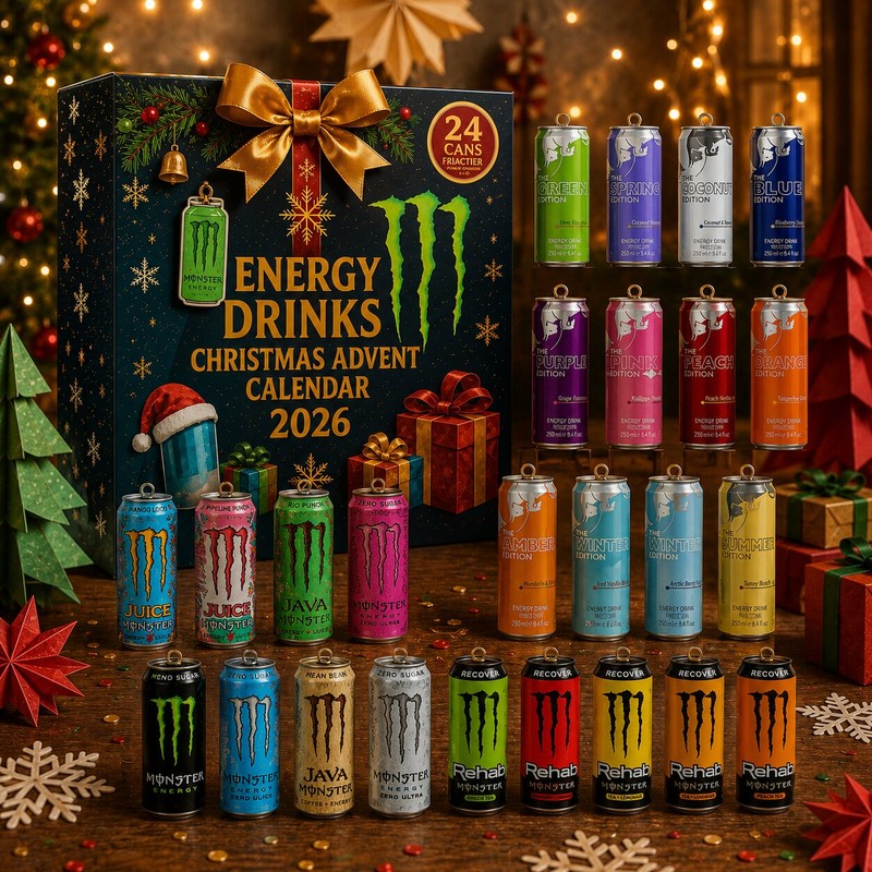 Energiaital adventi naptár – 24 miniatűr italdoboz