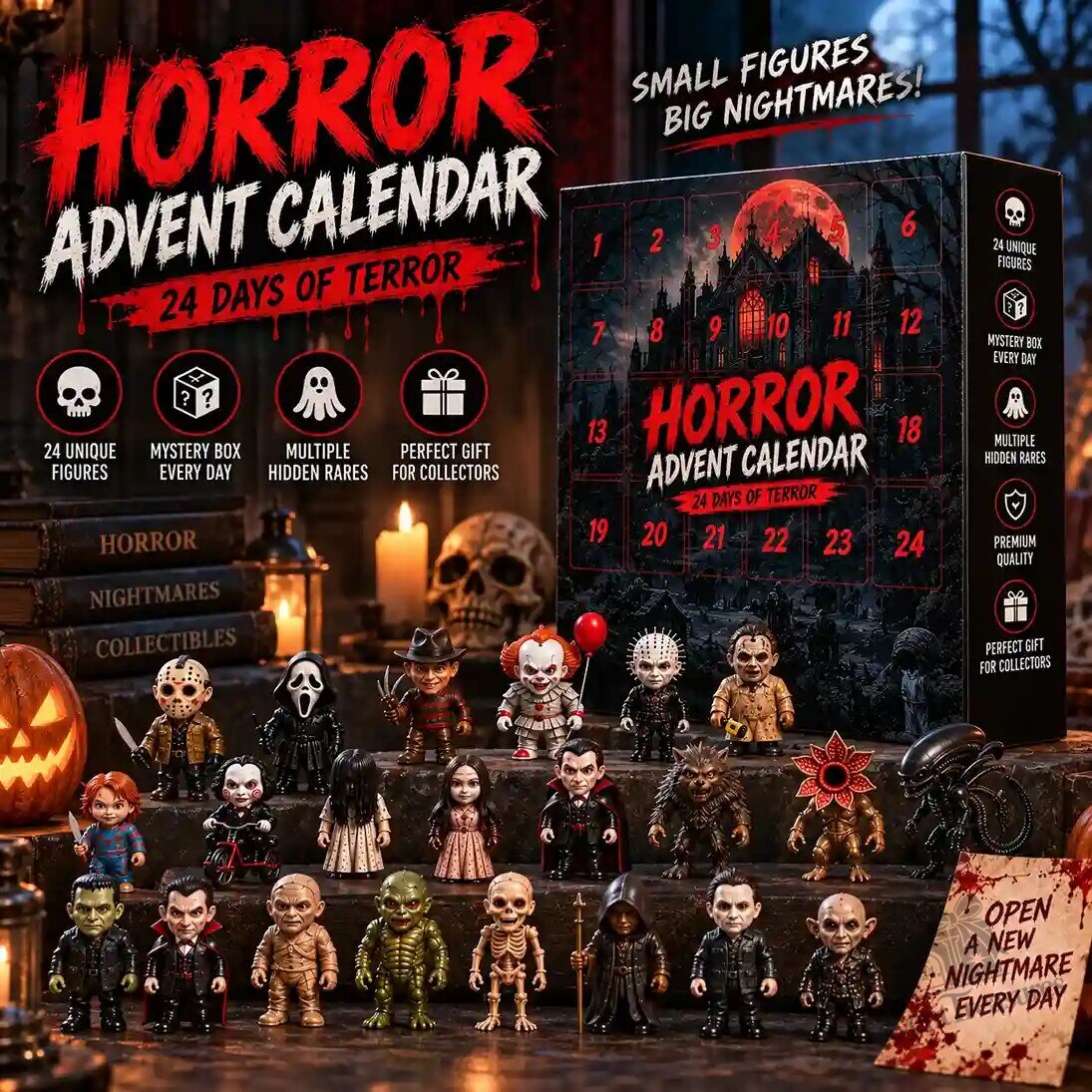 Horrorfilmes adventi naptár 2026 – 24 hátborzongató meglepetés