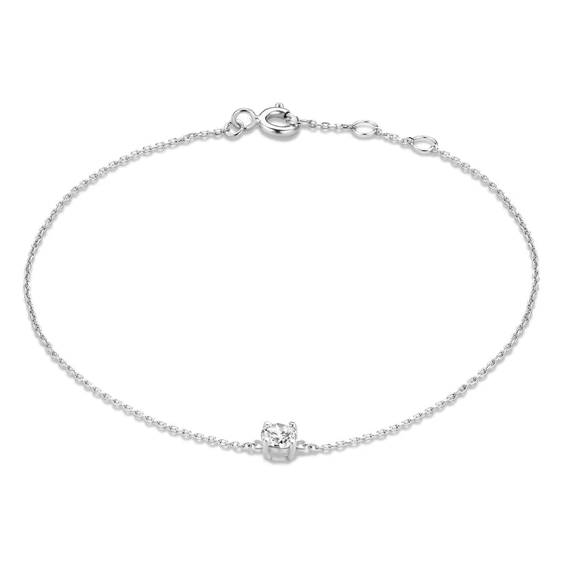 Gabriella Budapest | Moissanite Kővel Díszített Karkötő 14k Aranyban