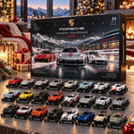 Porsche adventi naptár 2026 – 24 kisautós doboz