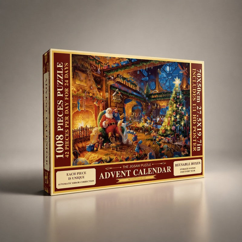 Karácsonyi puzzle adventi naptár – 1008 darabos