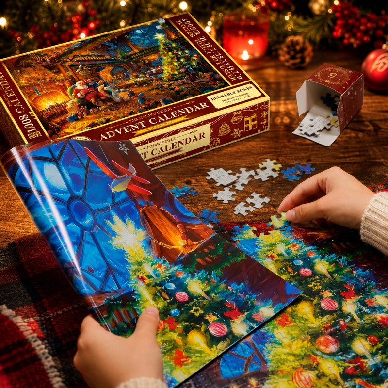 Karácsonyi puzzle adventi naptár – 1008 darabos