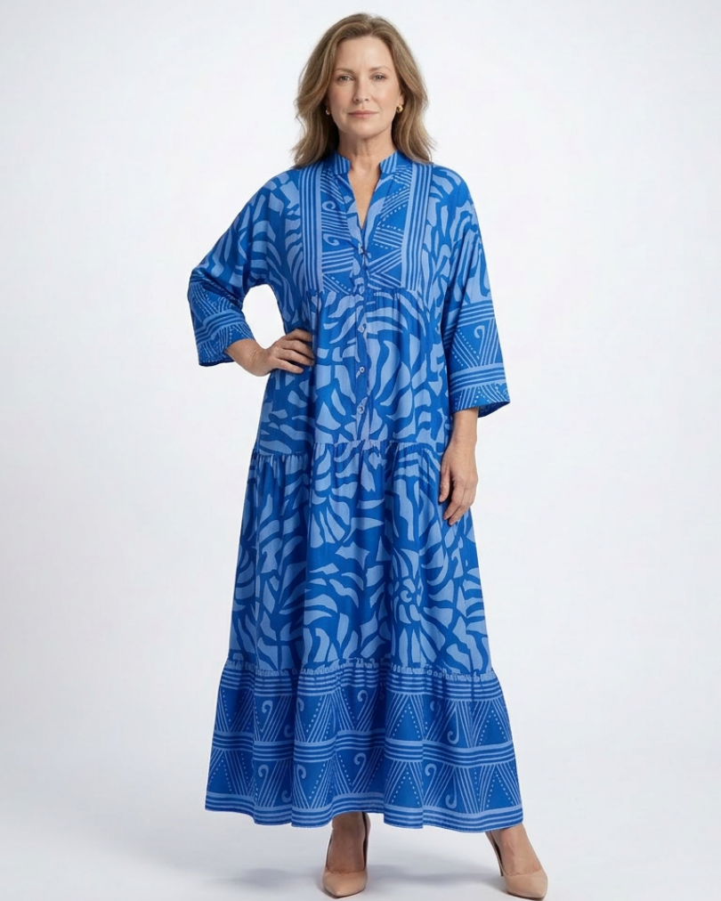 Gabriella Budapest | Amandine | Midi ruha gombokkal