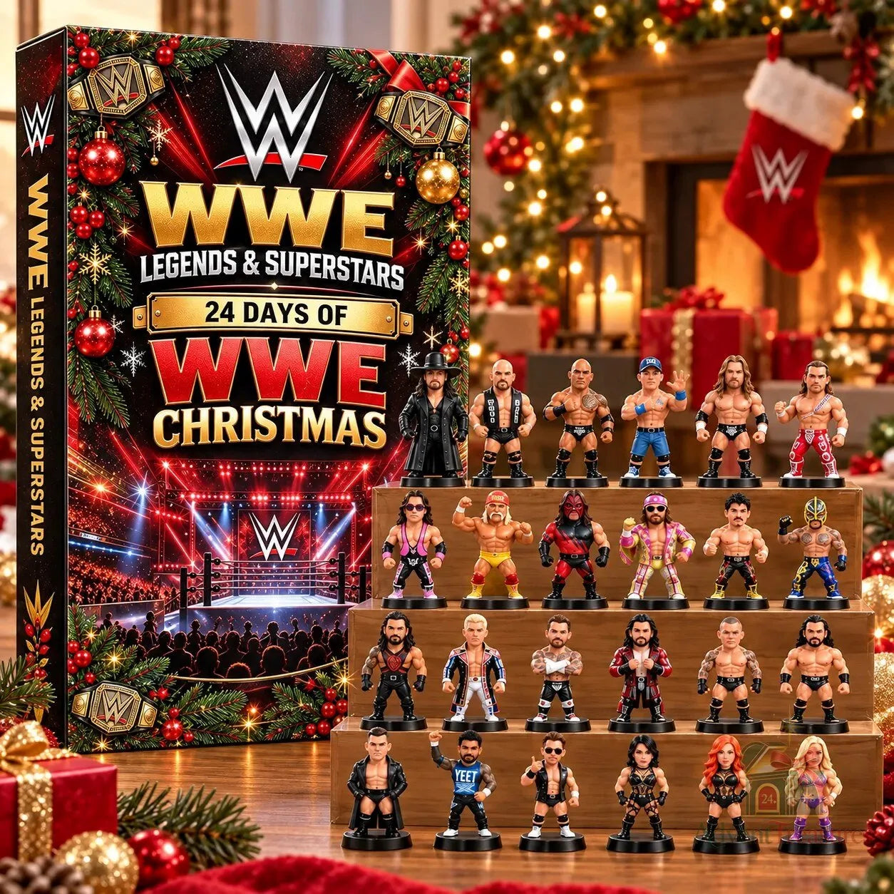 WWE Legendák & Szupersztárok adventi naptár 2026 – 24 meglepetés