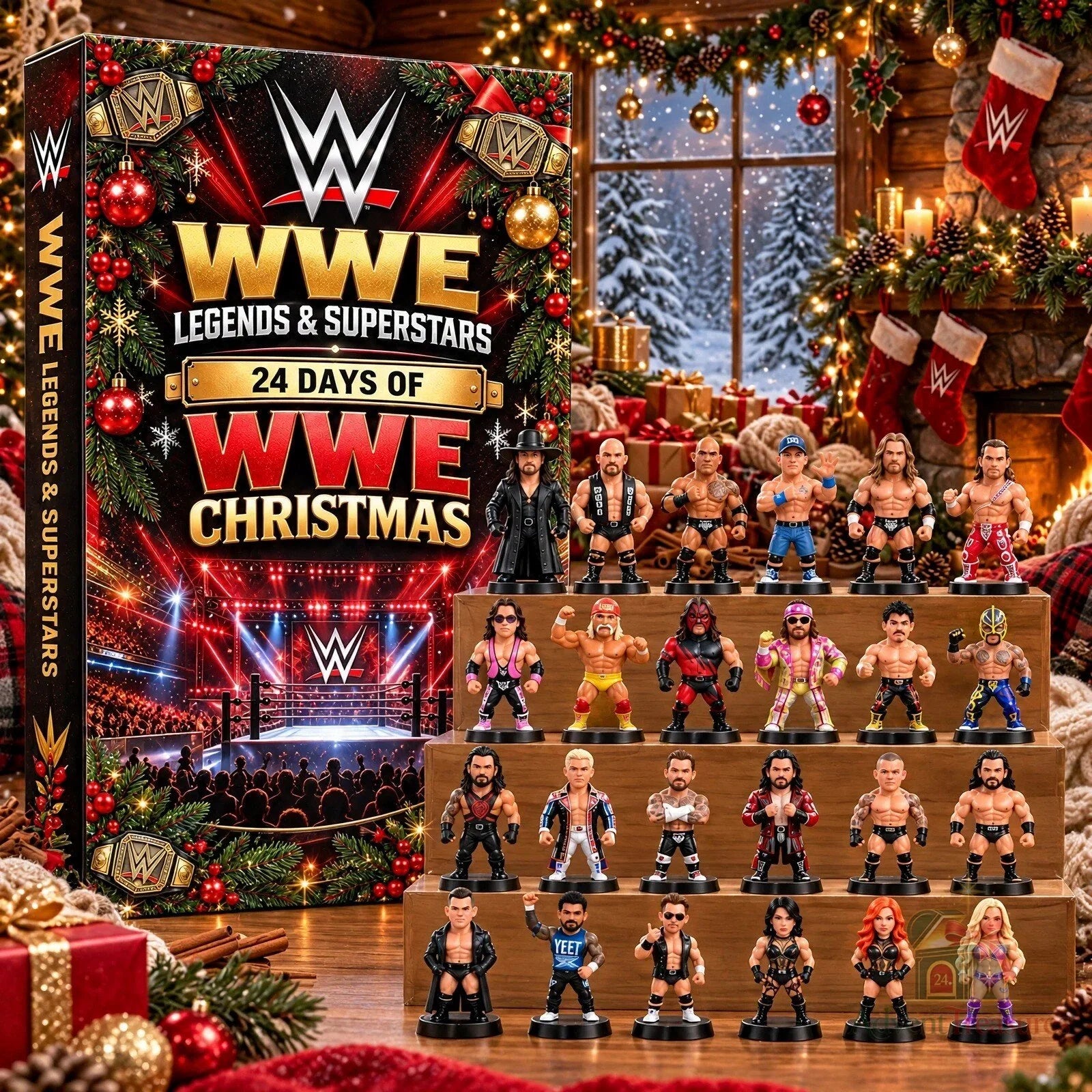WWE Legendák & Szupersztárok adventi naptár 2026 – 24 meglepetés